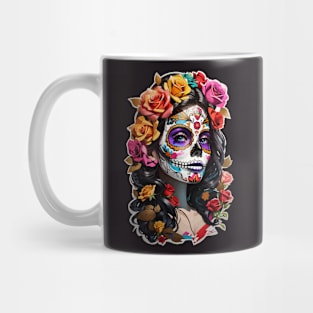 Sugar Skull girl, Dia de los Muertos Mug